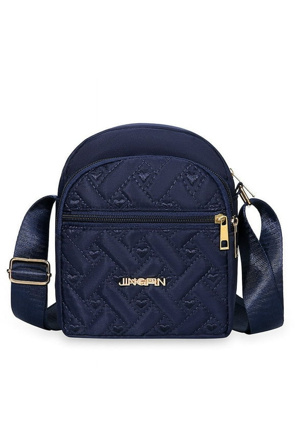 Women's Leather Shoulder Bag – Multi-Pocket Phone Purse with USB Port , Large Capacity Crossbody Bag (6.7 x 5.9 Inch) – Gift for Her (Christmas, Valentine's Day) Blue