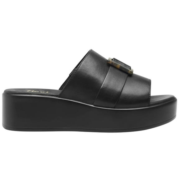 Women´s Leather Slingback Sandals 116009 Black