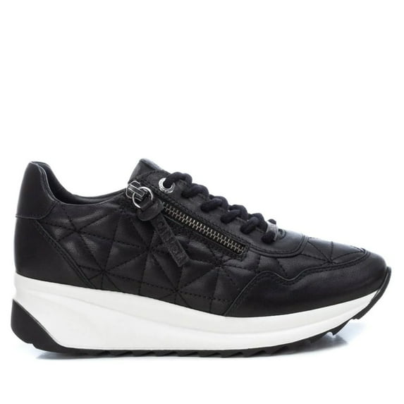 Women's Leather Sneakers By XTI 160209 Black