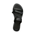 thumbnail image 1 of Women's Leather Strappy Sandals Dressy Braided Open Toe Slip on Slide Summer Vacation Beach Sandals Women's Braided Strappy Flat Sandals Summer Slides Beach Shoes, 1 of 2