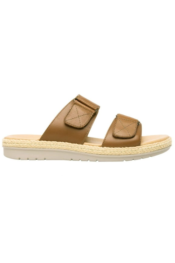 Women´s Leather Two-Strap Sandals 100222 Tan