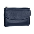 thumbnail image 1 of Women's Leather Wallet Purse RFID Blocking Cowhide Compact Wallet with Card Slots & Cash Organizer Small Soft Handbag for Everyday Use (Dark Blue), 1 of 8
