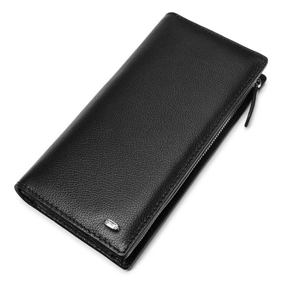 Women's Leather Wallet,RFID-Blocking Flap Clutch Wallet for Women