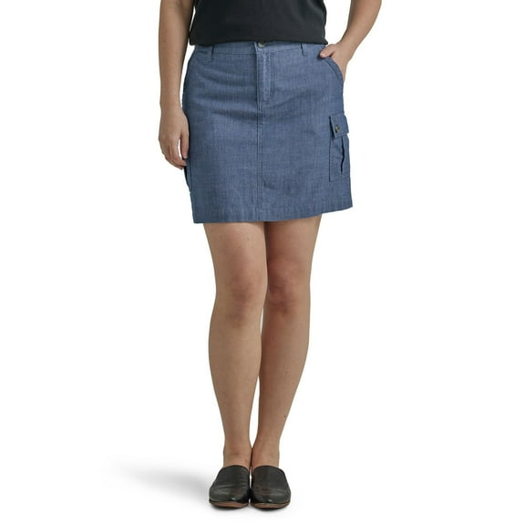 Women's Lee Flex-To-Go Skort Color: Chambray Size: 4