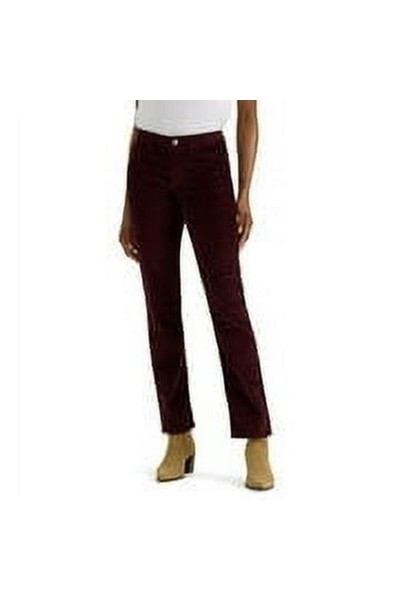 Women's Lee® Legendary Straight Jeans Color: Velvet Beet Corduroy Size: 16 AVG/REG