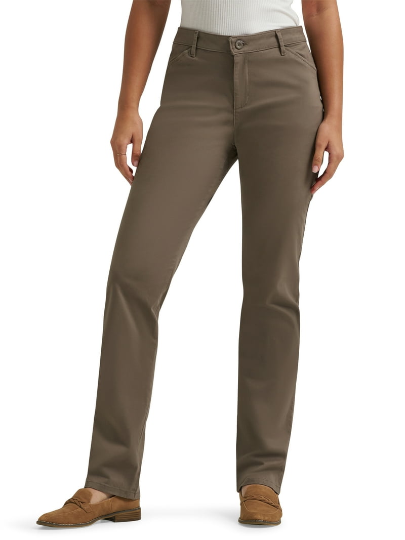 Lee® Women's Relaxed Fit Straight Leg Pant, Sizes 2-18 - Walmart.com