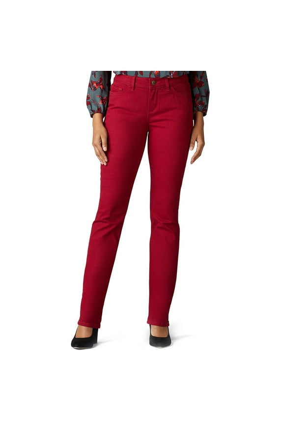Women's Lee Secretly Shapes Straight-Leg Jeans Rouge