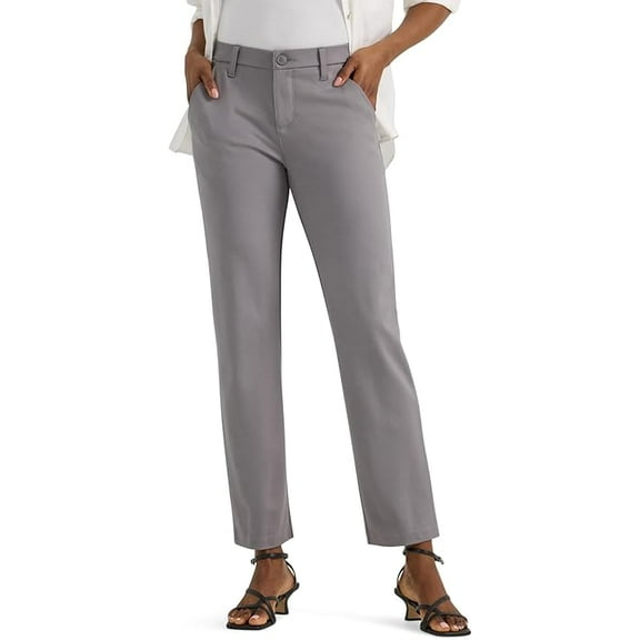 Women's Lee® Ultra Lux Comfort Ankle Pants Color: Hd Lee Grey Size: 12 AVG/REG