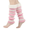 thumbnail image 1 of Women's Leg Warmer Winter Striped Knitted Warm Leg Stacked Socks Warm Leg Trendy, 1 of 4