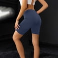 thumbnail image 1 of Women's Leggings Biker Shorts Women High Waist Gym Biker Shorts Workout Running Athletic Cycling Leggings With Pockets,Blue Women's Legging L, 1 of 5
