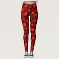 thumbnail image 1 of Women's Leggings Custom Valentine's Day Printed High Quality Polyester Spandex Breathing Lifting Opaque Thick Daily Wear, 1 of 5