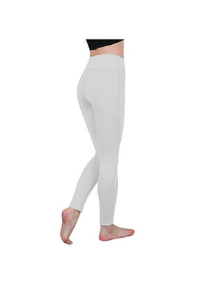 JYYYBF Women's High Waist Yoga Pants Tummy Control Slimming Booty Leggings  Workout Running Butt Lift Tights White L
