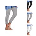 thumbnail image 1 of Women's Leggings Long Pants Lace High Waisted Slim Stretchy Versatile Spring Autumn Cropped Pants Women'S Capri Pants, 1 of 8