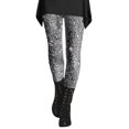 thumbnail image 1 of Women's Leggings Pink Glitter Sequin Print Breathable Seamless Casual Running Workout Leggings, 1 of 5