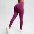 thumbnail image 1 of Women's Leggings Seamless High Waist Tummy Control Yoga Pants Solid Color Workout Running Squat Lifting Fitness Workout Pants, 1 of 7