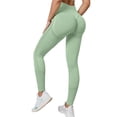 thumbnail image 1 of Women's Leggings Seamless High Waisted Yoga Pants Peach Lifting Leggings Tummy Control Comfortable Workout Wear Long Underwear Women, 1 of 4