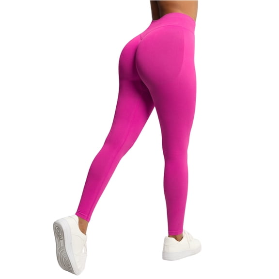 Women's Leggings Water Resistant Thermal Winter Warm Tights High Waisted Running Gear 2025 Hot Pink L