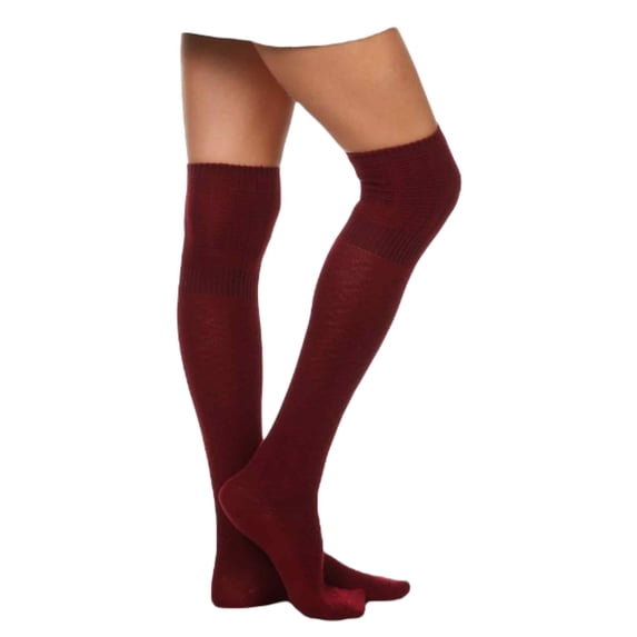 Women's Legwarmers Set, Thigh High Plain-6 Assorted Colors Set, One Size