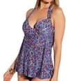 thumbnail image 1 of Women's Leilani L721375 Spring Fever Maui Tankini Swim Top (Navy Multi 10), 1 of 1