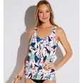 thumbnail image 1 of Women's Leilani L721464 North Beach Bora Bora Tankini Swim Top (White Multi 6), 1 of 1