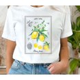 thumbnail image 1 of Women's Lemon T-Shirt, Lemon Shirt, Lemon Print, Fruit Shirt, Cottagecore Clothing, Cottagecore Shirt, Aesthetic Clothes, Aesthetic Shirt, 1 of 5