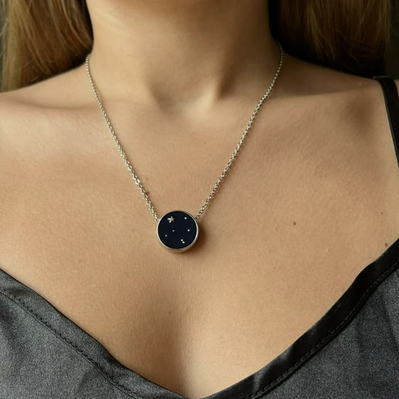 Women's Leo Zodiac Constellation Pendant Necklace by Elsie & Zoey