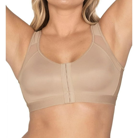 Women's Leonisa 011473 Posture Corrector Back Support Wireless Bra (Nude 40D)