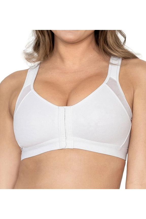 Women's Leonisa 011473 Posture Corrector Back Support Wireless Bra (White 38D)