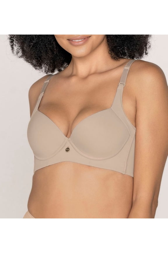 Women's Leonisa 011970 High Profile Back Smoothing Full Coverage Bra (Nude 38D)