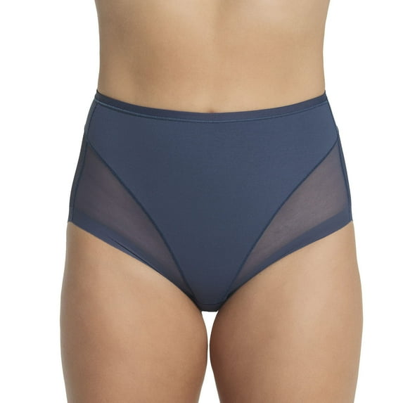 Women's Leonisa 012657 Truly Undetectable Comfy Shaping Panty (Blue XL)