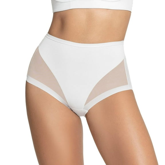 Women's Leonisa 012657 Truly Undetectable Comfy Shaping Panty (White XL)