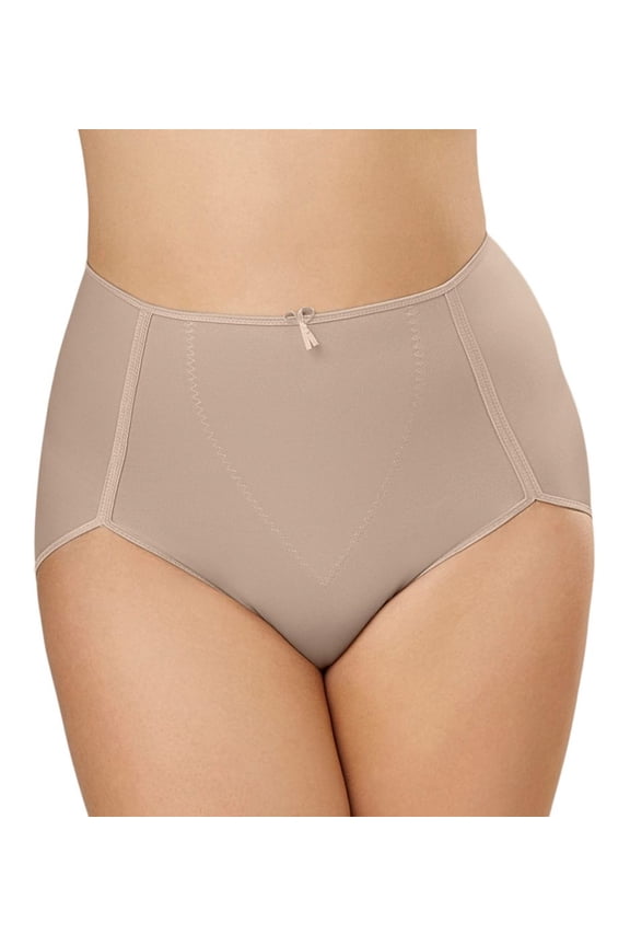 Women's Leonisa 0243 High Cut Firm Control Panty (Nude L)