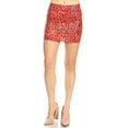 thumbnail image 1 of Women's Leopard Fitted Bodycon High Rise Slim Fit Bottom Mini Skirt, 1 of 5