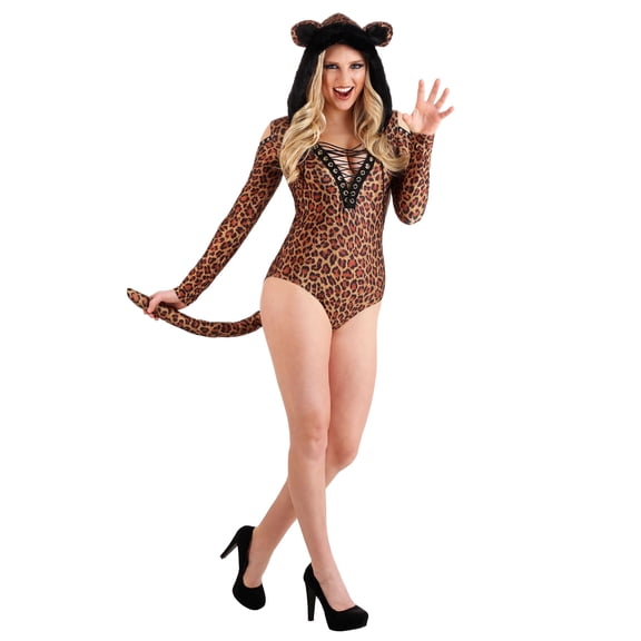Women's Leopard Leotard Costume