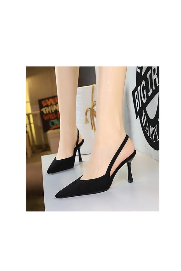 Women's Leopard Print Cutout Pointed Toe High Heel Party Pumps