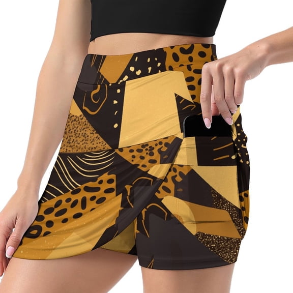 Women's Leopard Print Print High Waist A-Line Mini Skirts Colorful Pleated Short Skirt Trendy E-Girls Streetwear