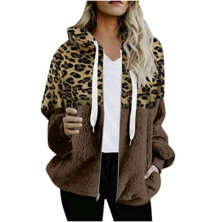 Leopard Print Sherpa Pullover