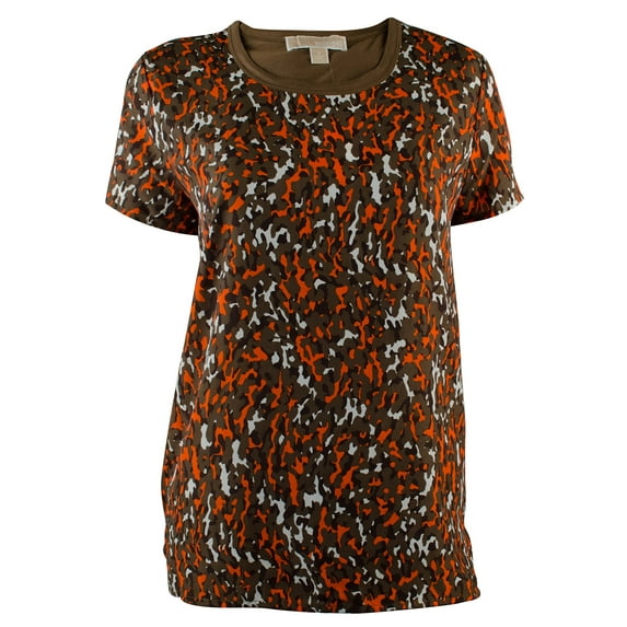 Women's Leopard Print T-Shirt Top Medium