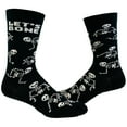 thumbnail image 1 of Women's Let's Bone Socks Funny Halloween Party Skeleton Graphic Novelty Vintage Footwear, 1 of 8
