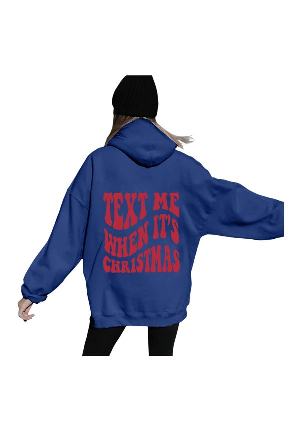 Women's Letter Print Fashion Loose Top Casual Hoodie