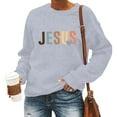 thumbnail image 1 of Women's Letter Print Hoodies Long Sleeved Hoodie With Pockets Woman Sweat Shirt Drawstring Sweatshirt Hoodies Oversized Sweatshirt Women Fall Light French Jacket Women Women Zip Hoodie Ladies, 1 of 4