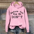 thumbnail image 1 of Women's Letter Printed Loose Casual Hooded Crew Neck Long Sleeved Hoodie Oversized Womens Sweatshirt Plain Rayon Sweatshirt Zip up Sweatshirt Hooded Sweatshirt Women Pullover Womens Casual Pullover, 1 of 3