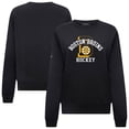 thumbnail image 1 of Women's Levelwear Black Boston Bruins Yvette Limelight Big Letter Sweatshirt, 1 of 3