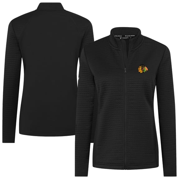 Women's Levelwear Black Chicago Blackhawks Tailgate Full-Zip Jacket