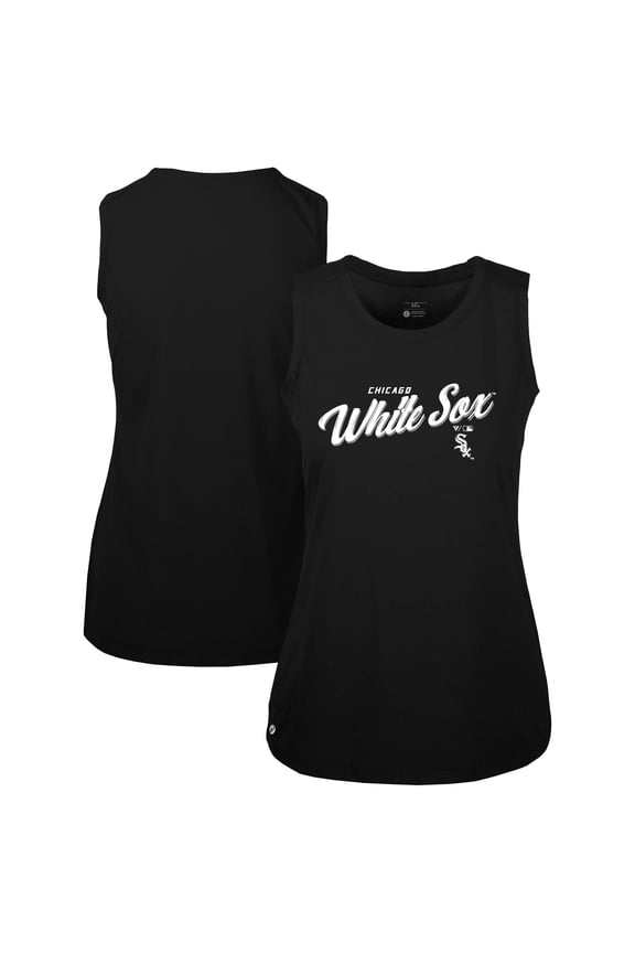 Women's-Levelwear Black Chicago White Sox Macy Tank Top