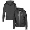 thumbnail image 1 of Women's Levelwear Black Colorado Rockies Cooperstown Collection Gardinia Full-Zip Hoodie, 1 of 3
