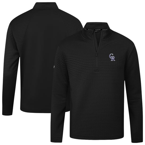 Women's Levelwear Black Colorado Rockies Tailgate Insignia 2.0 Quarter-Zip Top