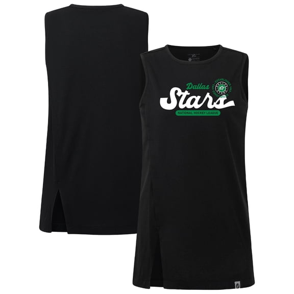 Women's Levelwear  Black Dallas Stars Influx Monument Tank Top