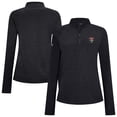 thumbnail image 1 of Women's Levelwear Black Florida Panthers Spike Raglan Quarter-Zip Top, 1 of 3