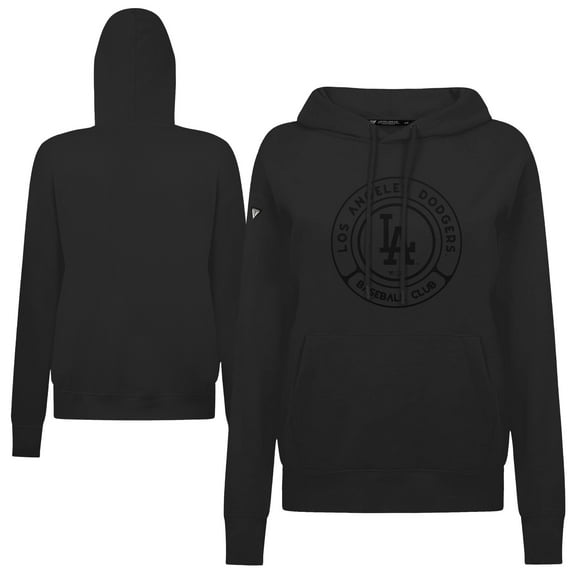 Women's Levelwear Black Los Angeles Dodgers Adorn Gateway Pullover Hoodie